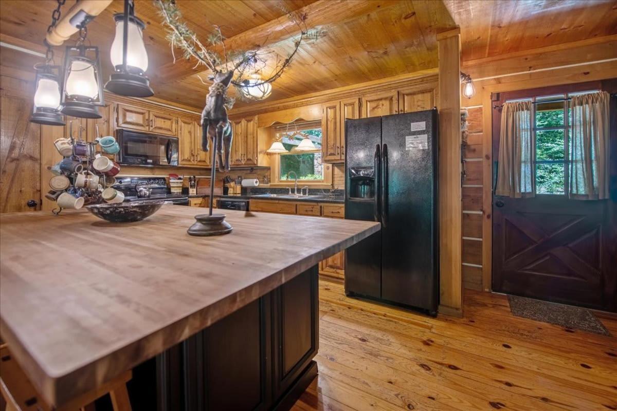 Villa Waterfront Mountain Cabin With Hot Tub à Blue Ridge Extérieur photo