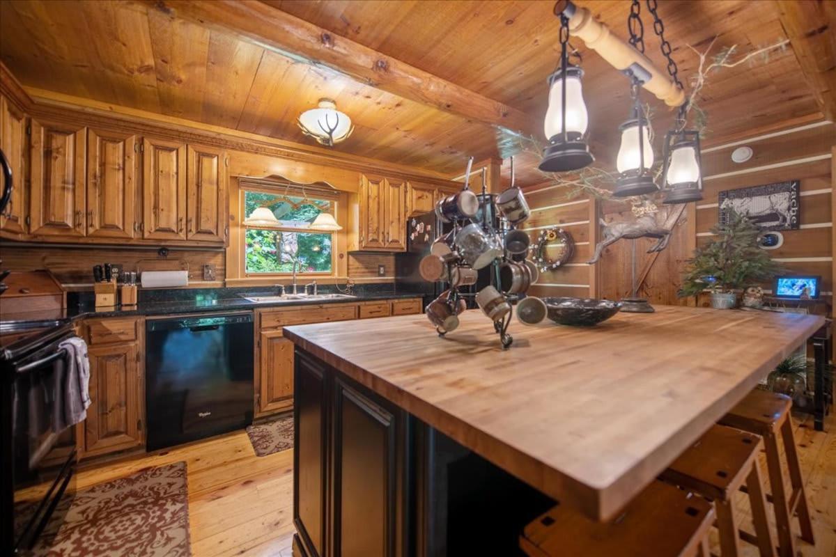 Villa Waterfront Mountain Cabin With Hot Tub à Blue Ridge Extérieur photo