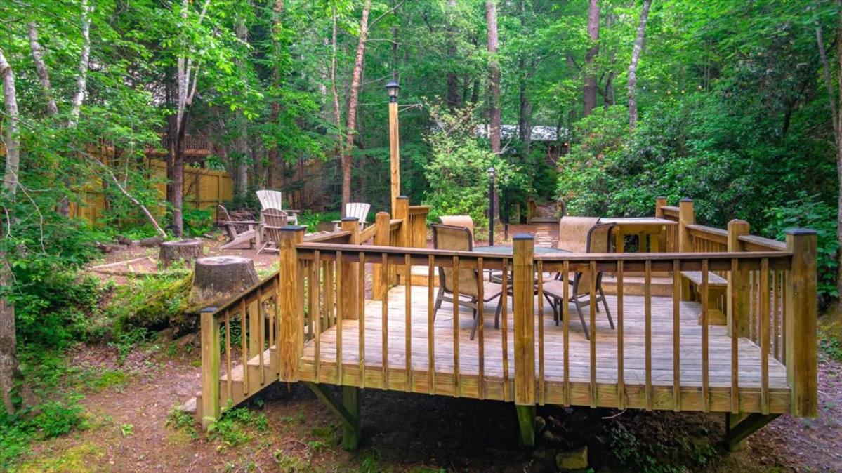 Villa Waterfront Mountain Cabin With Hot Tub à Blue Ridge Extérieur photo