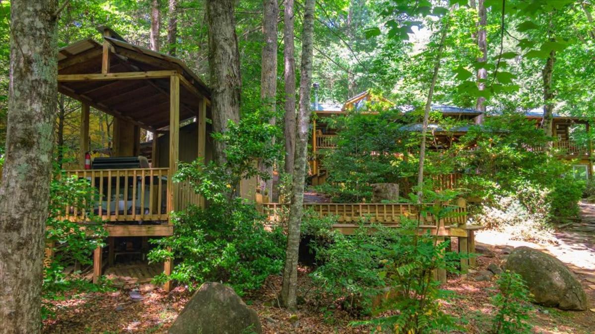 Villa Waterfront Mountain Cabin With Hot Tub à Blue Ridge Extérieur photo