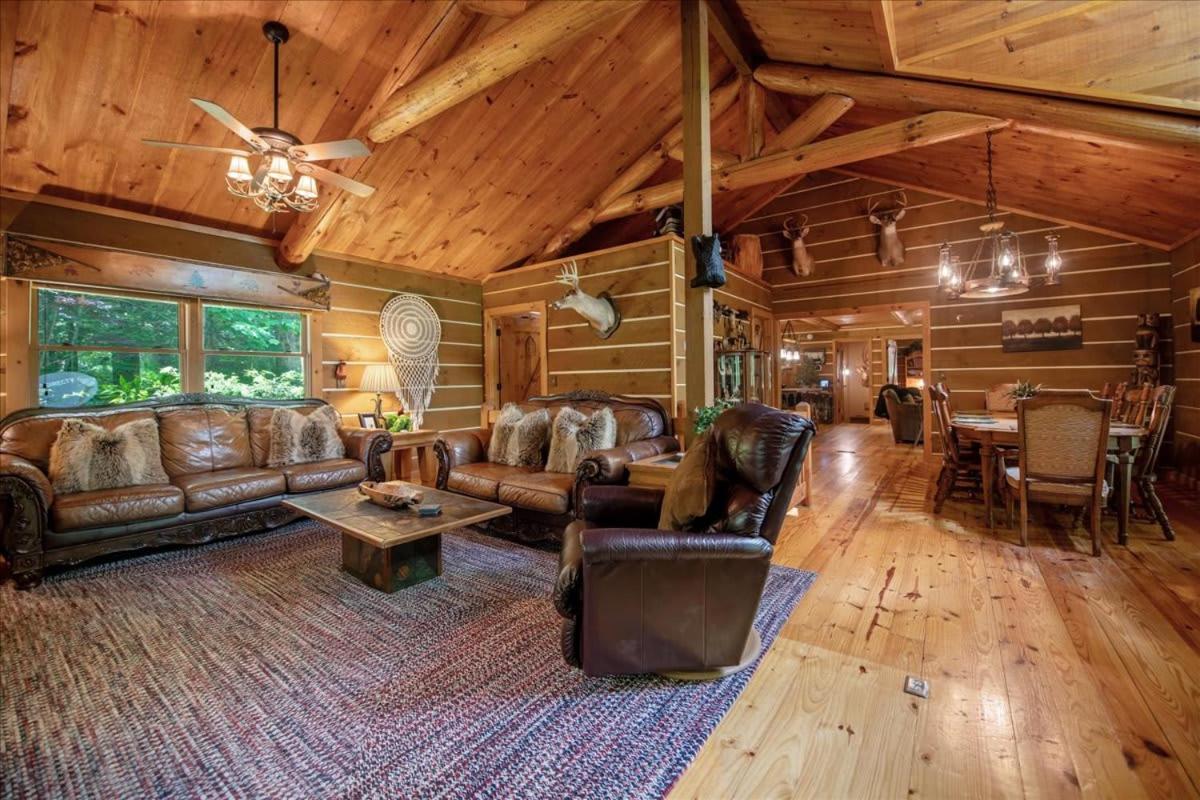 Villa Waterfront Mountain Cabin With Hot Tub à Blue Ridge Extérieur photo