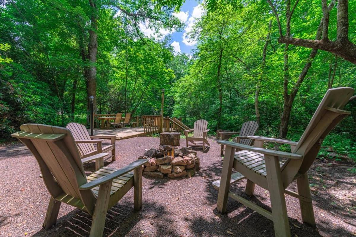 Villa Waterfront Mountain Cabin With Hot Tub à Blue Ridge Extérieur photo