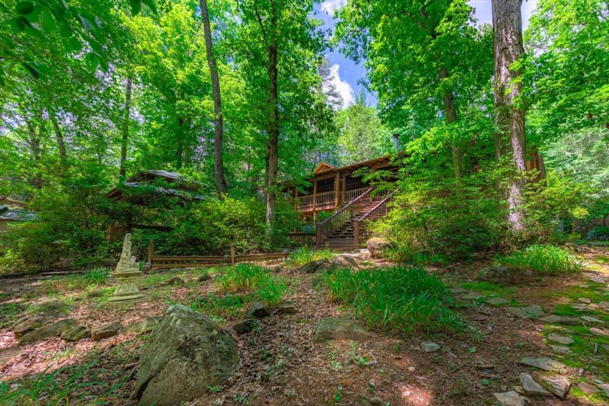 Villa Waterfront Mountain Cabin With Hot Tub à Blue Ridge Extérieur photo