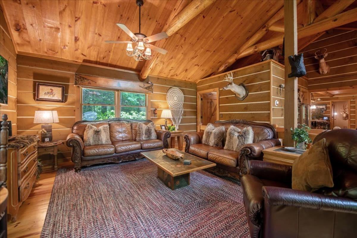 Villa Waterfront Mountain Cabin With Hot Tub à Blue Ridge Extérieur photo
